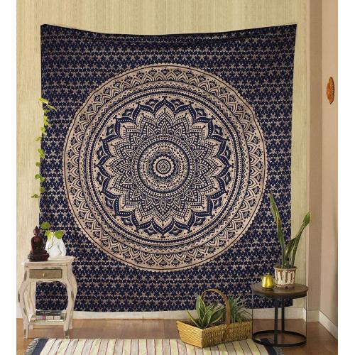 Tapiz de Ocean de Luna llena Hanging Moonlight Garden Tapestry