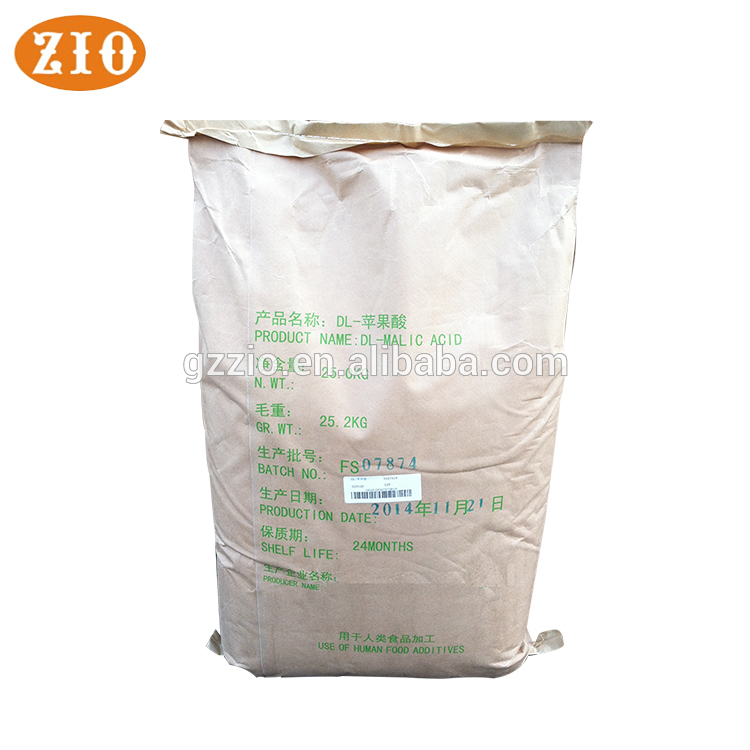 Highest quality refreshing malic acid powder for orange juice from Guangzhou ZIO Chemical Co.,Ltd