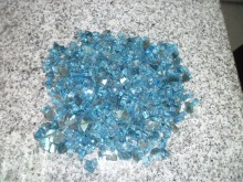 12mm thk blue clear tempered glass