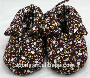 latest design soft warm cloth baby shoe