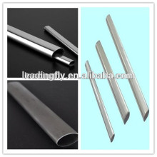 customized galvanized flat oval steel tube