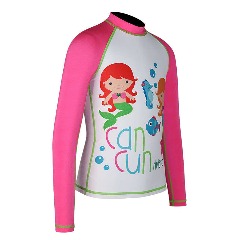 Rashguard en gros de la peau de mer avec upf 50+ natation