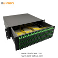 3U 144 Kerne SC Duplex Fiber Optic Termination Box Patchfeld