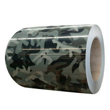 bobina in lamiera d&#39;acciaio rivestita di colore camouflage PPGI PPGL con pellicola di protezione per materiali da costruzione