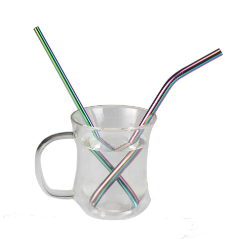 New Design Food Grade Stainless Steel Rainbow Straws