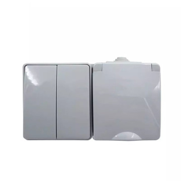 Light Switch and 1 gang Schuko wall sockets