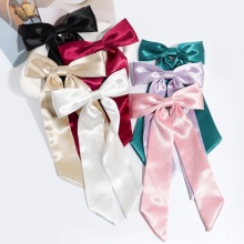29CM Super Large Silk Stain Bow Hair Clips - Sweet Girl Accessories