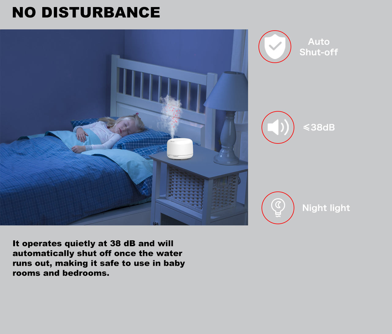 HTX-2068 aroma diffuser low noisy night light HTX-2068 aroma diffuser low noisy night light