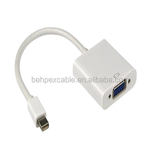 Mini DisplayPort to VGA Male to Female Adapter