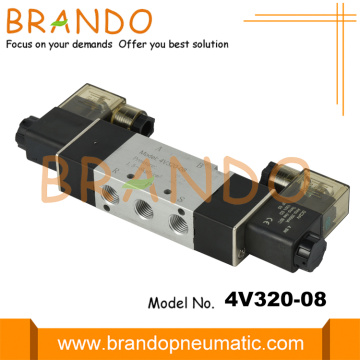 4V320-08 5/2 Yol Çift Yönlü Pnömatik Solenoid Valf