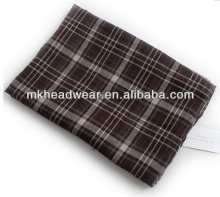man long viscose check scarf