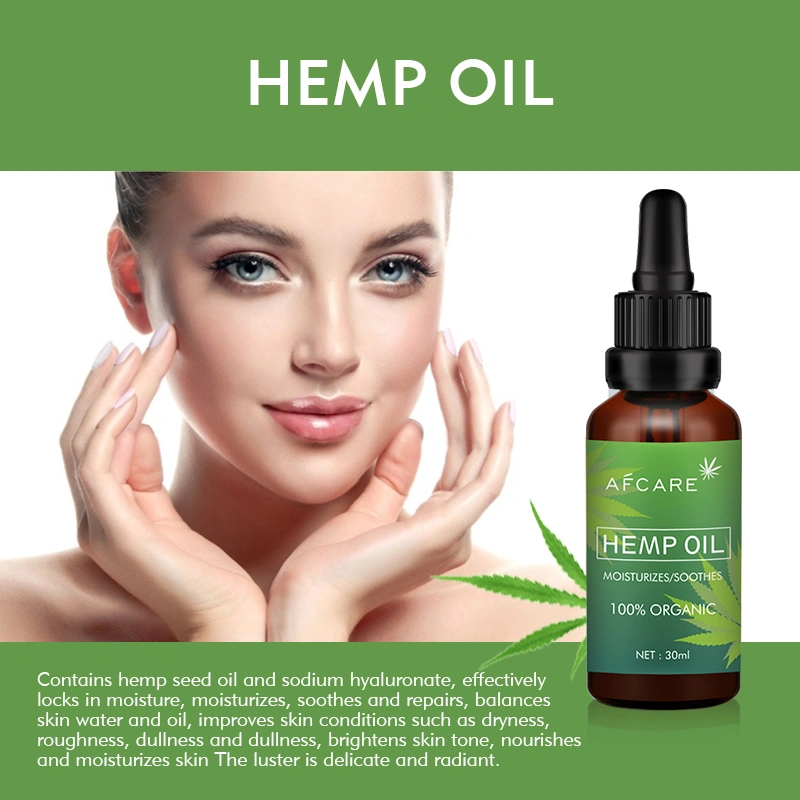 ODM/OEM Relax Soothes The Skin Therapeutic Grade Natural Organic Cold Pressed Hemp Oil Anti-Acne