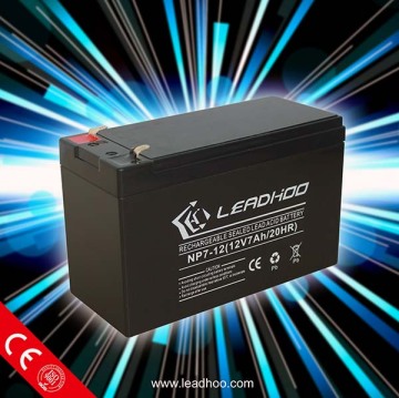 long shelf life security battery 12V 7AH