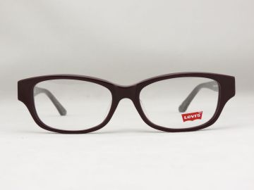 Custom Made Red Reading Eyeglass Frames With Logo Levis Ls06135 52-16-145 C03