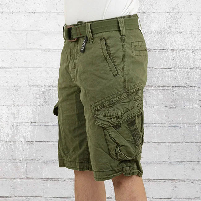 China Clothing Supplier Custom Mens Best Green/Black Cheap Designer Denim Cargo Shorts