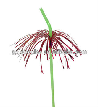 palm party decorative straw,cocktail plastic straw,plastic art color straw,drinking straw