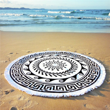 Uk Online Reactive Printed Round Beach Towel