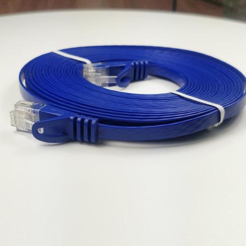 Cable plano para computadora Cat6 con enchufe RJ45 sin enganches