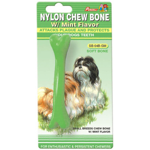 Percell 4.5" Soft Chew Bone Mint Scent