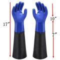 Guantes resistentes químicos de PVC de 65 cm de largo