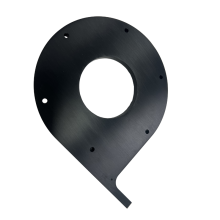 CNC machining of black aluminum oxide parts