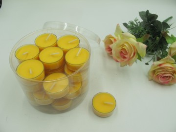 PVC box Scented Plastic Shell Tealight Candle
