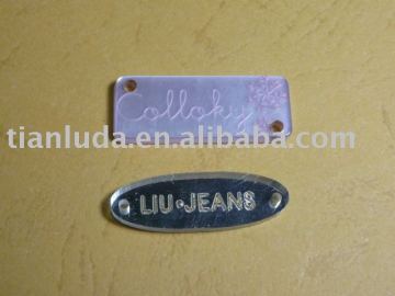 fashion resin logo label