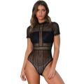 Mezza manica collo alto leggermente modellante lingerie da donna