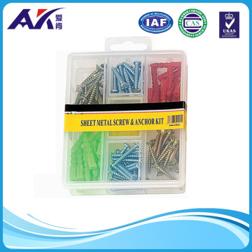 PP Box Packing Wall Anchor and Screw Assortment