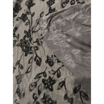 Top quality Korean velvet Burn out fabric