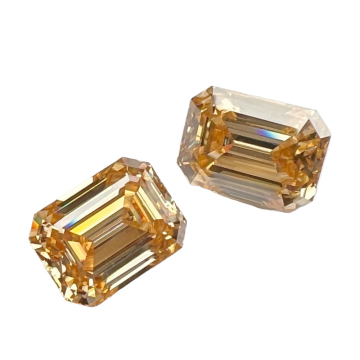 VVS Emerald Cut Moissanite Jewelry and Loose Diamonds for Fashion Rings