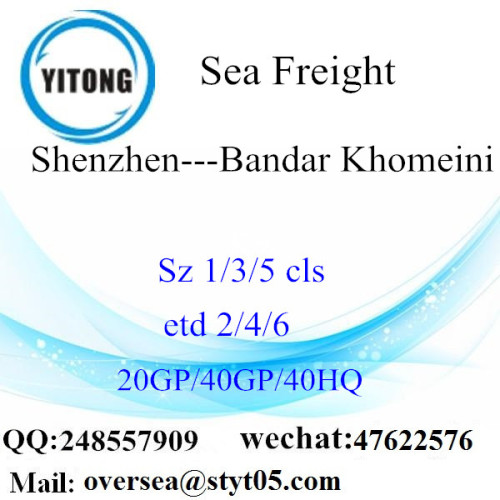 Shenzhen Port Sea Freight Frakt till Bandar Khomeini