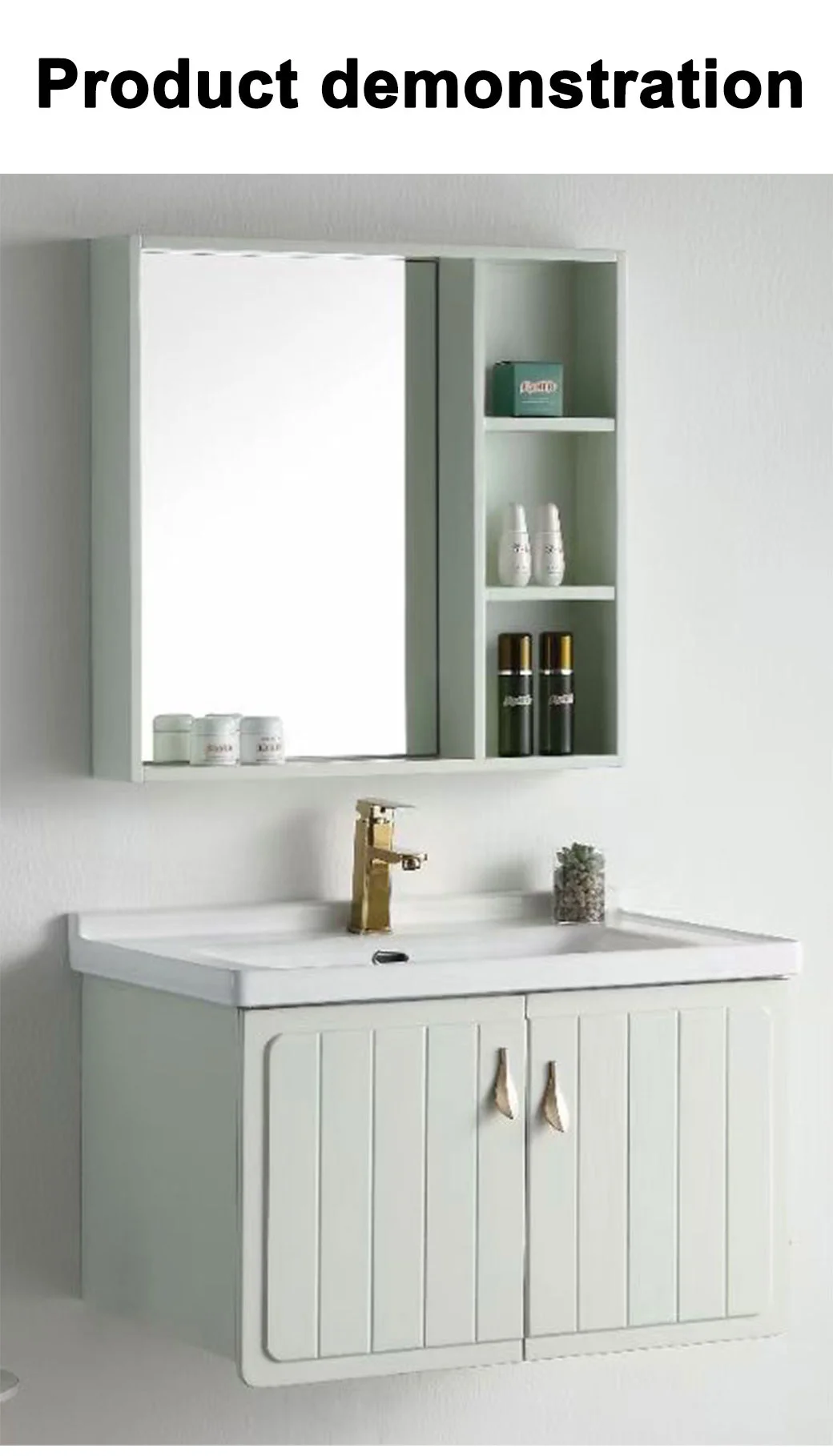 Oak Bathroom Cabinet Bathroom Vanity Sink Vanity Basin Cabinet Washbasin Combination Modern Minimalist Cabinet