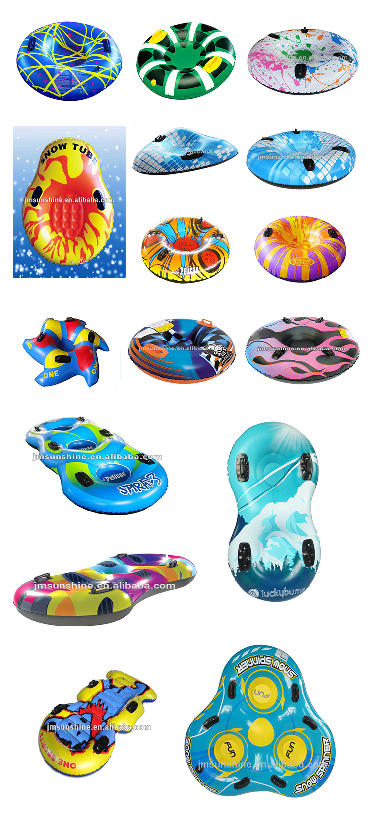 inflatable Round Snow Tube sledges for winter sports &inflatable snow tube snow tube flamingo