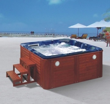 Hot Tub In Yard Hydro Hot Tub Family Whirlpool Massage Outdoor Spa