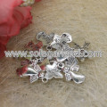 21 * 9MM Antique Silver Key azimat loket untuk perhiasan membuat