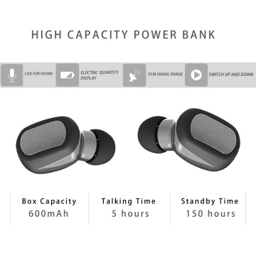 touch control high quality waterproof wireless earphone