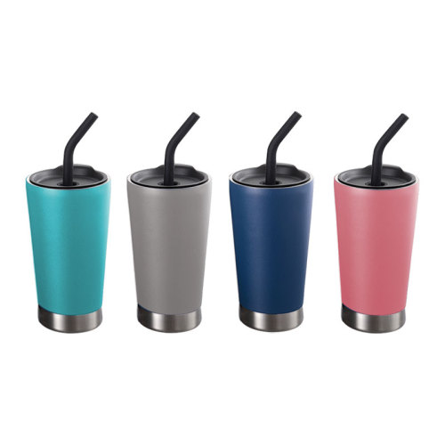 Portable Insulated Tumbler Cups with Lid and Straw