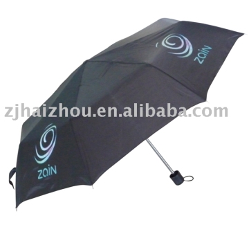 Three-folding umbrella