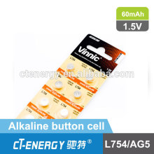 led flashlight button cell batteries ag5 button cell battery lr750