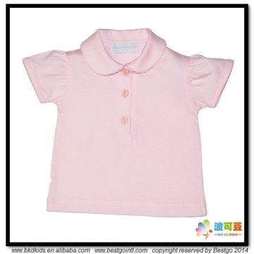 BKD plain pink baby collar t-shirt