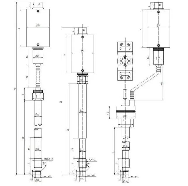 Pcmpt01 Economical Melt Pressure Transducer High Temperature Melt Pressure Sensor