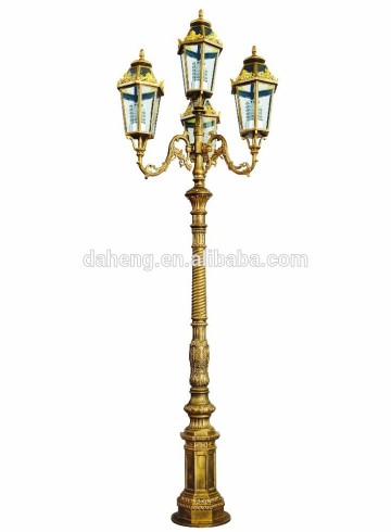 Cast Aluminum Decorative Antique Garden Lighting Pole