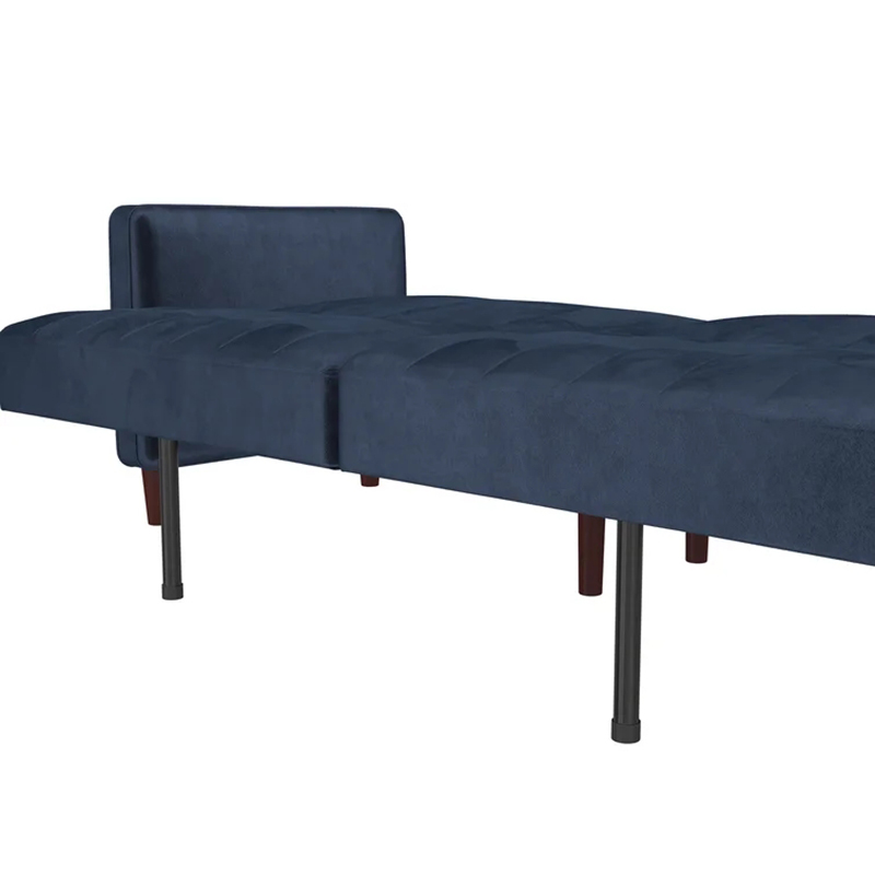 Velvet Square Arm Convertible Sleeper