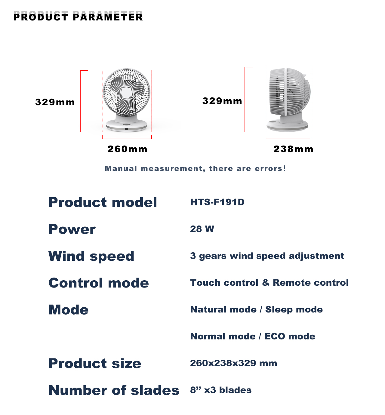 F191D circulator table fan function specification F191D circulator table fan function specification