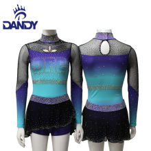 Équipe de danse des vêtements de joie de joie personnalisés uniformes de joie de sublimation sexy avec strass