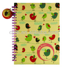 Eco Cute Spiral Notebook With Colored Paper
