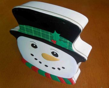 Irregular biscuit tin can