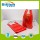 Red Plastic T Shirt Polyethylene Films LDPE Fruit Bag Shopping Bag Gusset Bag