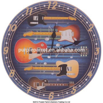 Picture Clock Ted Smioth Guitars/MDF clock/Wall Clock